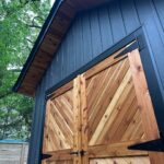 wooden door installation